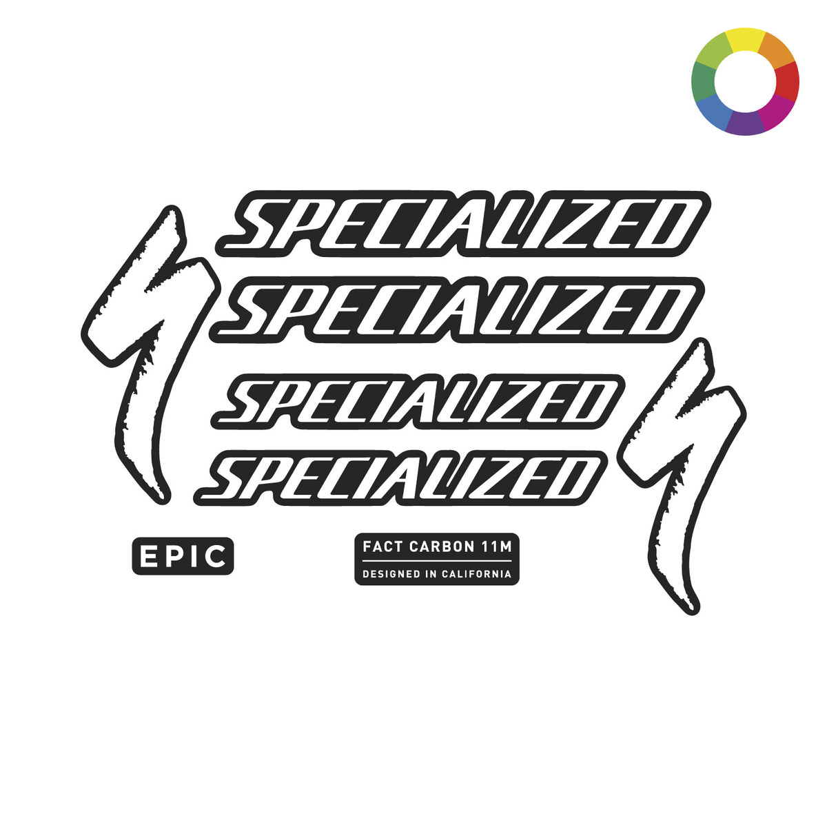 SP　エスピー　ステッカー CUSTOM 2024 Specialized Epic Evo All Sizes Decal – Ground Keeper