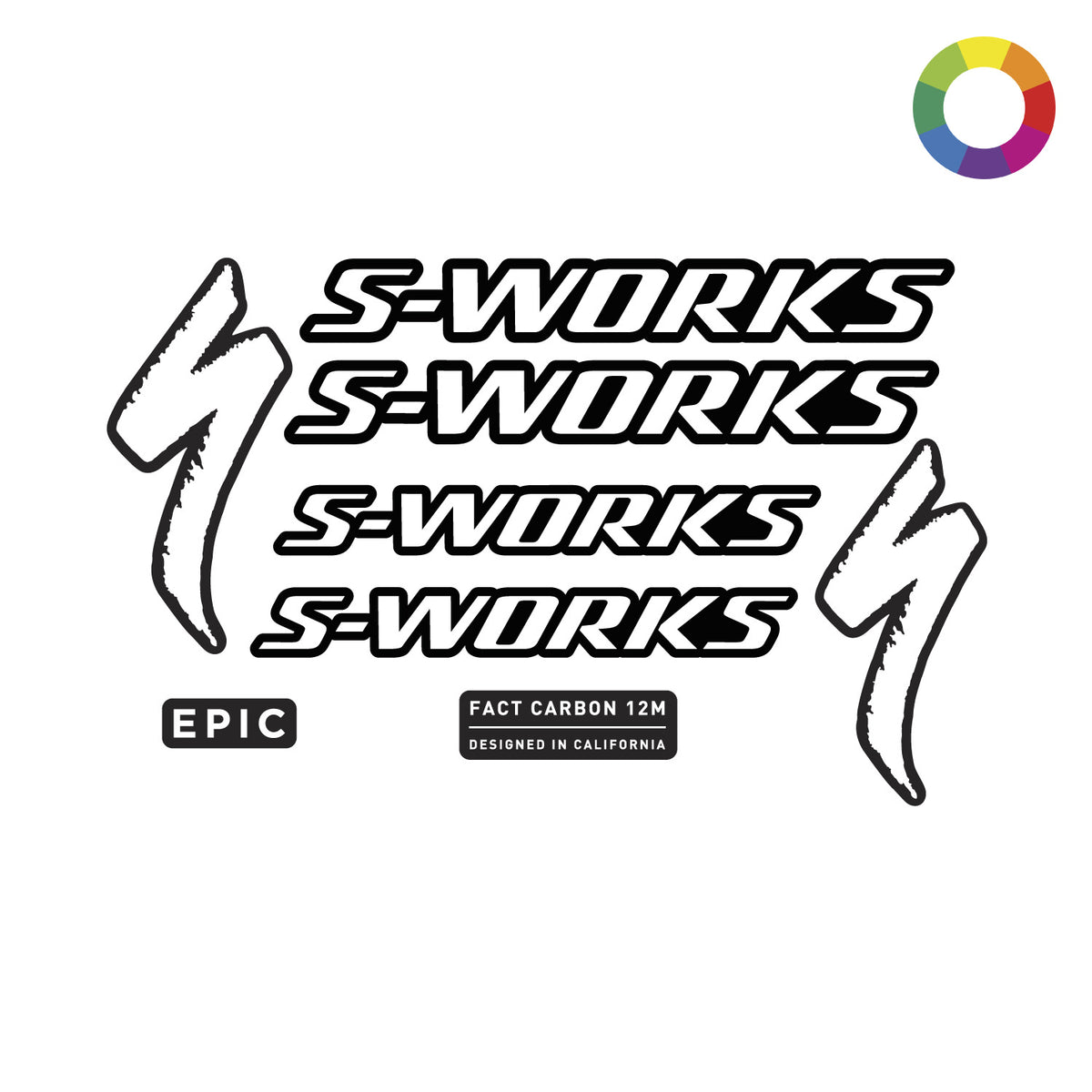 SP　エスピー　ステッカー CUSTOM 2024 Specialized Epic S-Works Evo All Sizes Decal – Ground