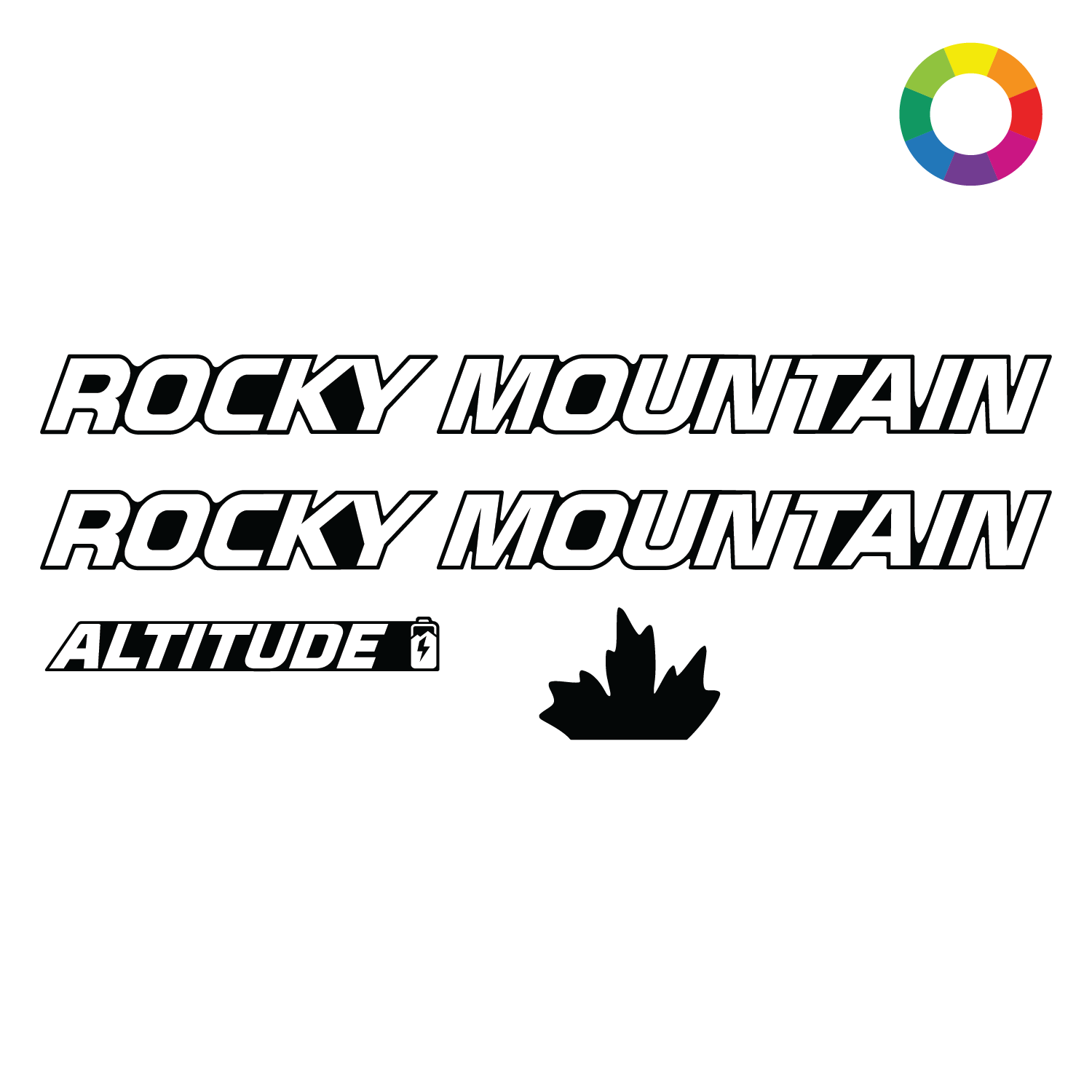 Custom 2023+ Rocky Mountain Altitude Powerplay Decal Kit Fully