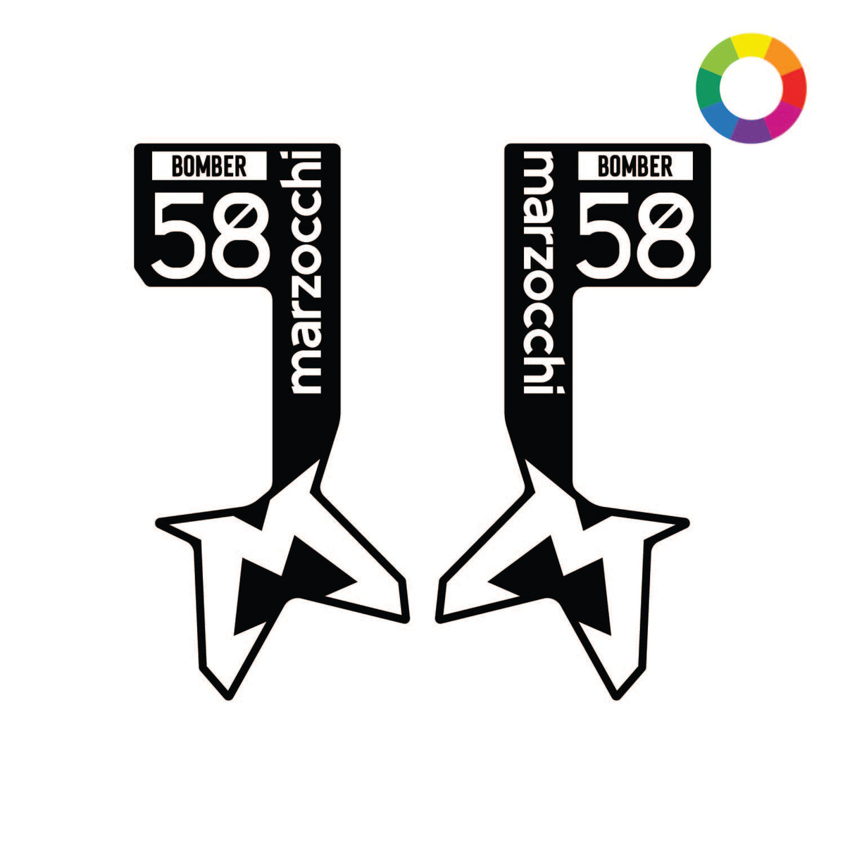 Custom 2025 Marzocchi Bomber 58 Decal | Fully Customizable