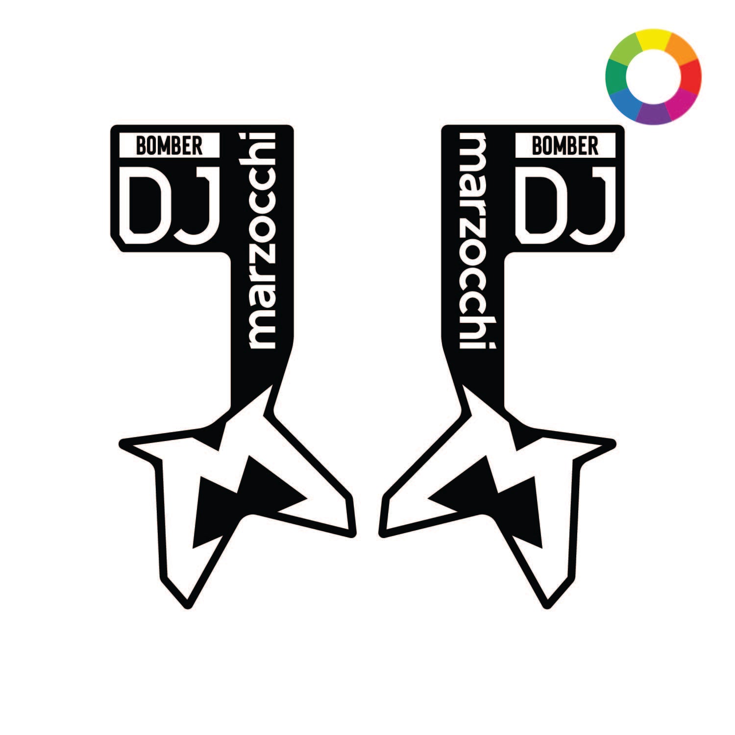Custom 2025 Marzocchi Bomber DJ Decal | Fully Customizable