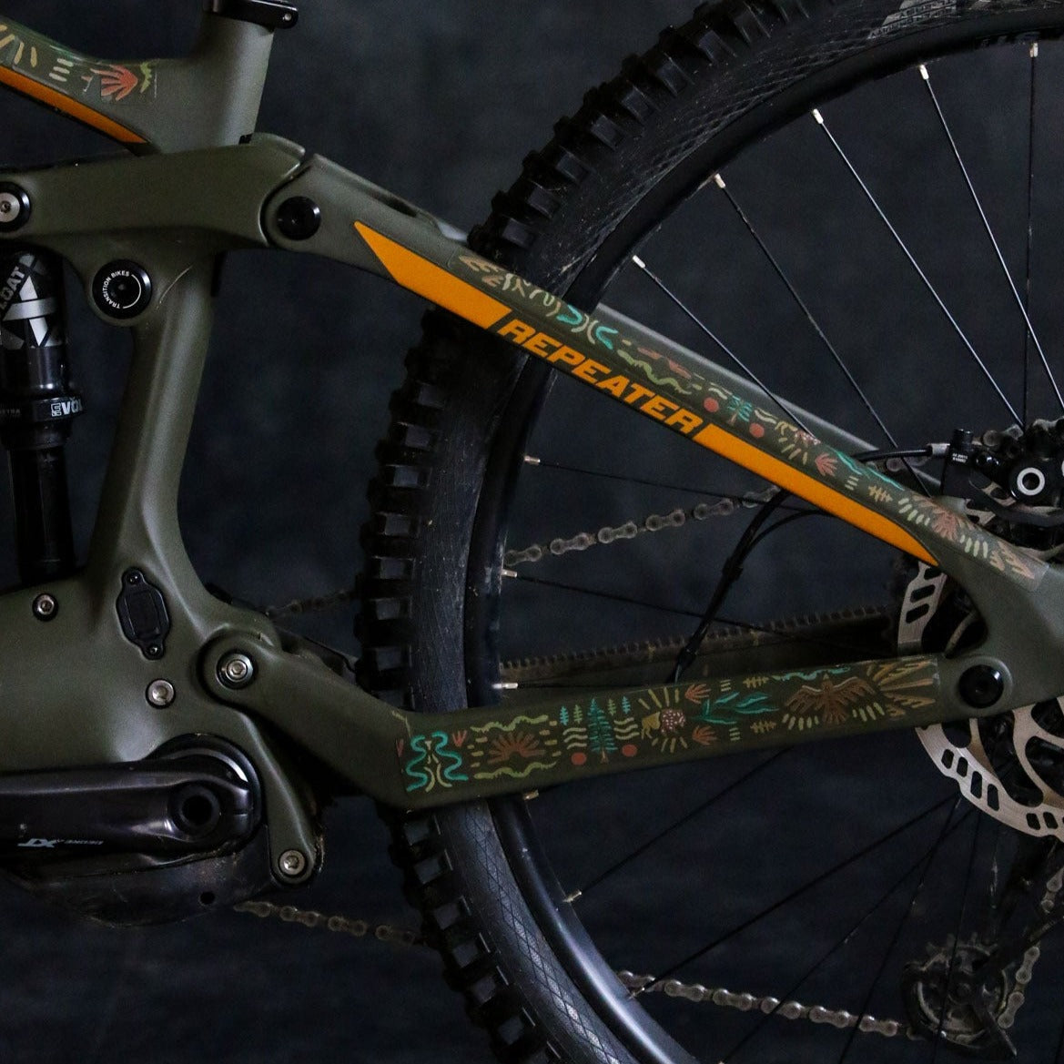 Ground Keeper Botanic Revival Frame Keeper Bicycle Frame Protection Ground Keeper Custom