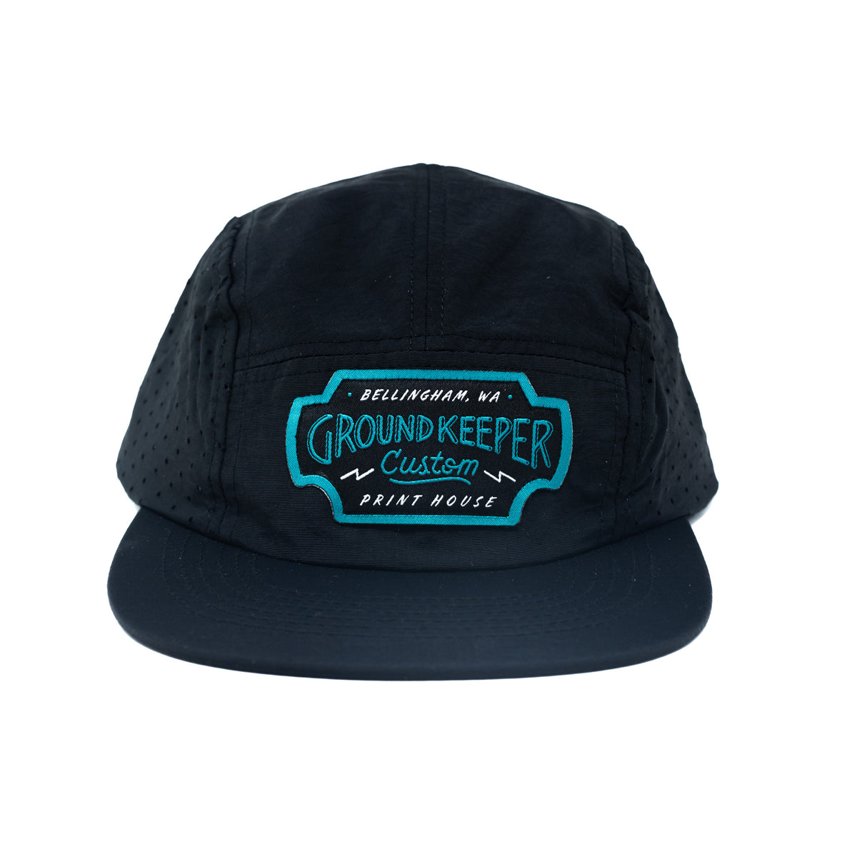 Black Nylon Camp Hat – Ground Keeper Custom