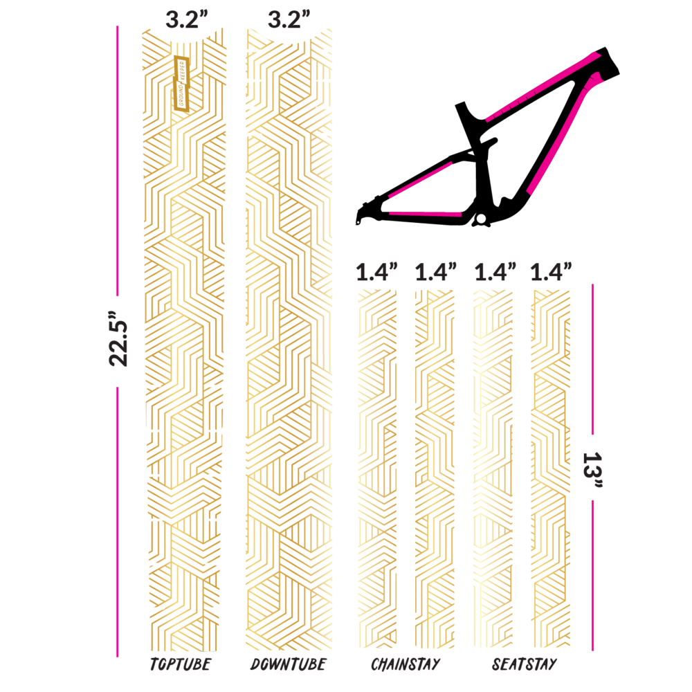 Ground Keeper Geo Deco Frame Keeper MTB Frame Protection Ground