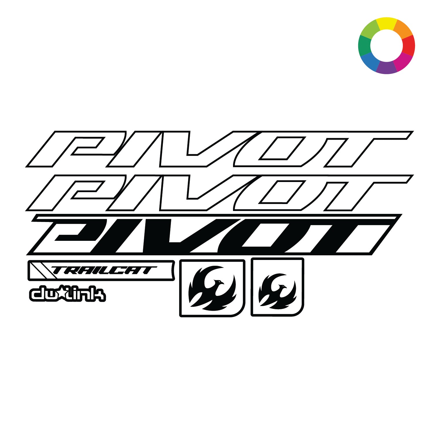 Pivot Rim Decal CUSTOM 2025 Pivot Trailcat Size XS Decal – Ground Keeper Custom