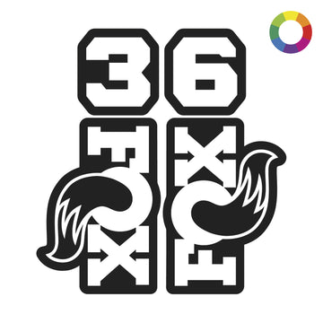 Custom 2026 Fox 36 Decals