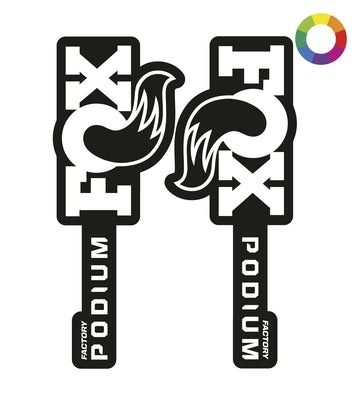 Custom 2026 Fox Factory Podium Decals