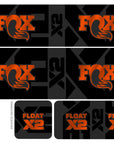 Metallic 2026 Fox Float X2 Shock Decal