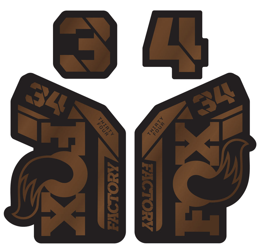 Metallic Fox 34 Factory Fork Decal – Ground Keeper Custom
