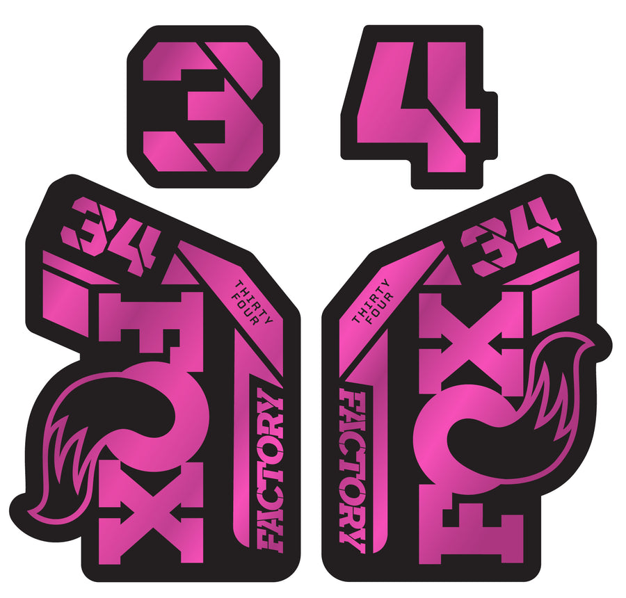 Metallic Fox 34 Factory Fork Decal – Ground Keeper Custom
