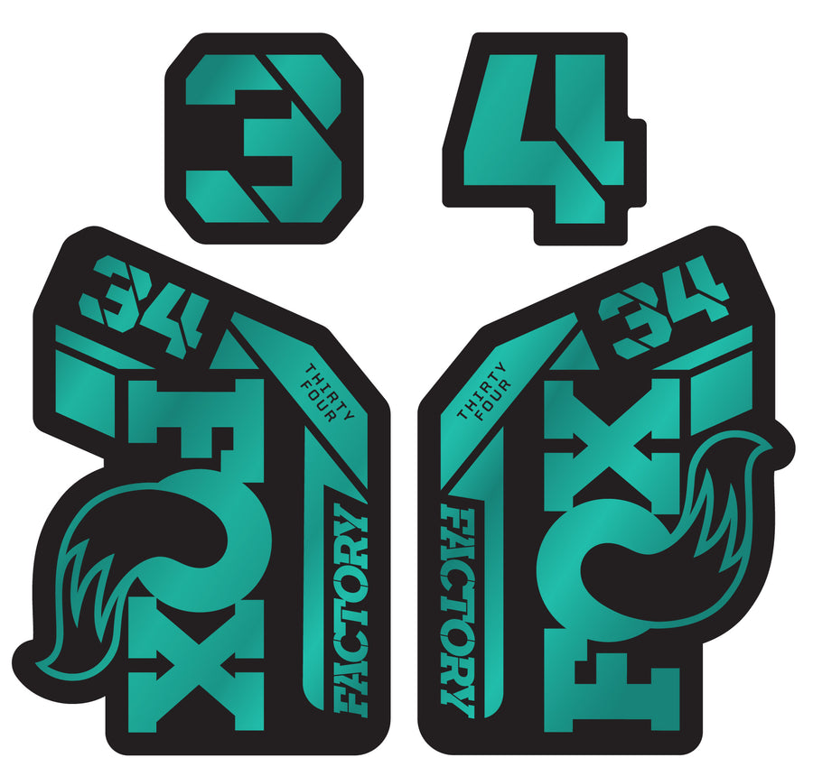 Metallic Fox 34 Factory Fork Decal – Ground Keeper Custom
