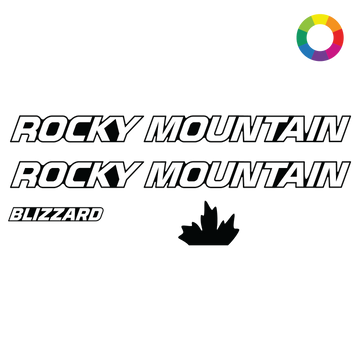 Custom 2024 Rocky Mountain Blizzard Carbon Decal Kit