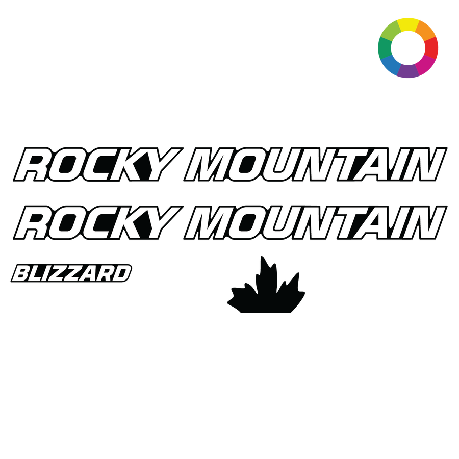 Custom 2024 Rocky Mountain Blizzard Carbon Decal Kit