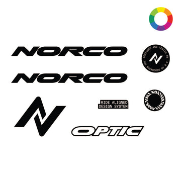 Custom 2024 Norco Optic A Sizes 1-2 Decal Kit