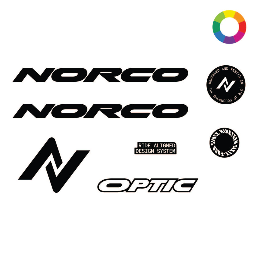 Custom 2024 Norco Optic A Sizes 3-5 Decal Kit