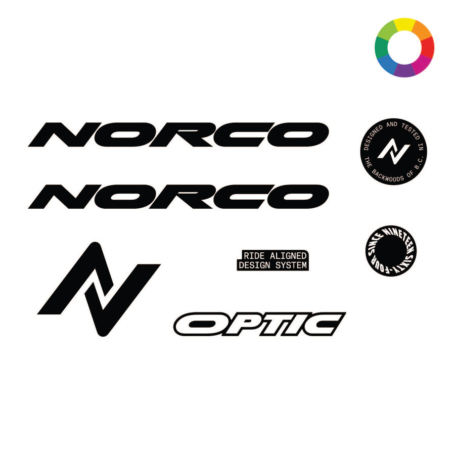 Custom 2024 Norco Optic C Sizes 3-5 Decal Kit