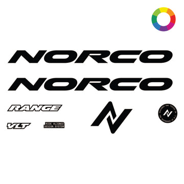 Custom 2024 Norco Range VLT A Sizes 3-5 Decal Kit