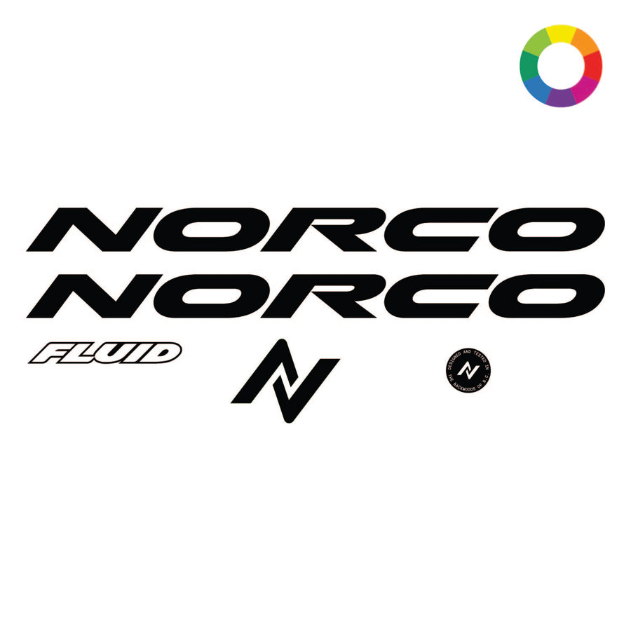 Custom 2024 Norco Fluid FS C Sizes LG-XL Decal Kit