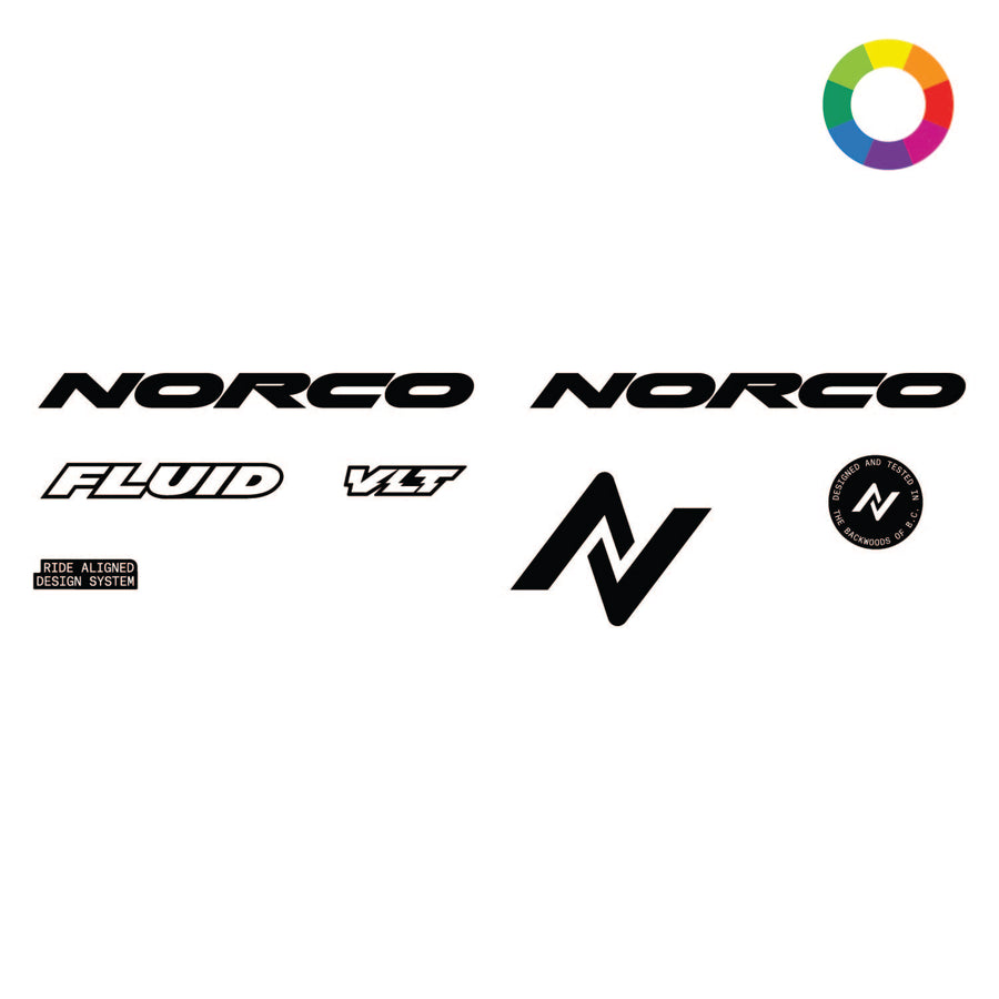 Custom 2024 Norco Fluid VLT Decal Kit