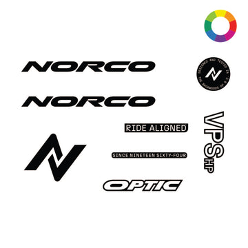 Custom 2025 Norco Optic Carbon Sizes 3-5 Decal Kit