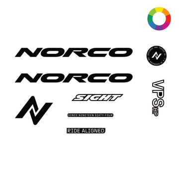 Custom 2025 Norco Sight 150 Alloy Sizes 1-2 Decal Kit