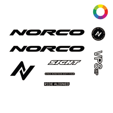 Custom 2025 Norco Sight 150 Carbon Sizes 1-2 Decal Kit