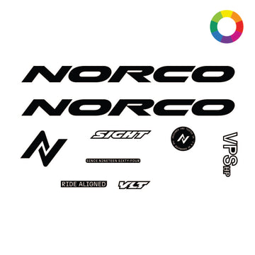 Custom 2025 Norco Sight VLT CX Sizes 1-2 Decal Kit
