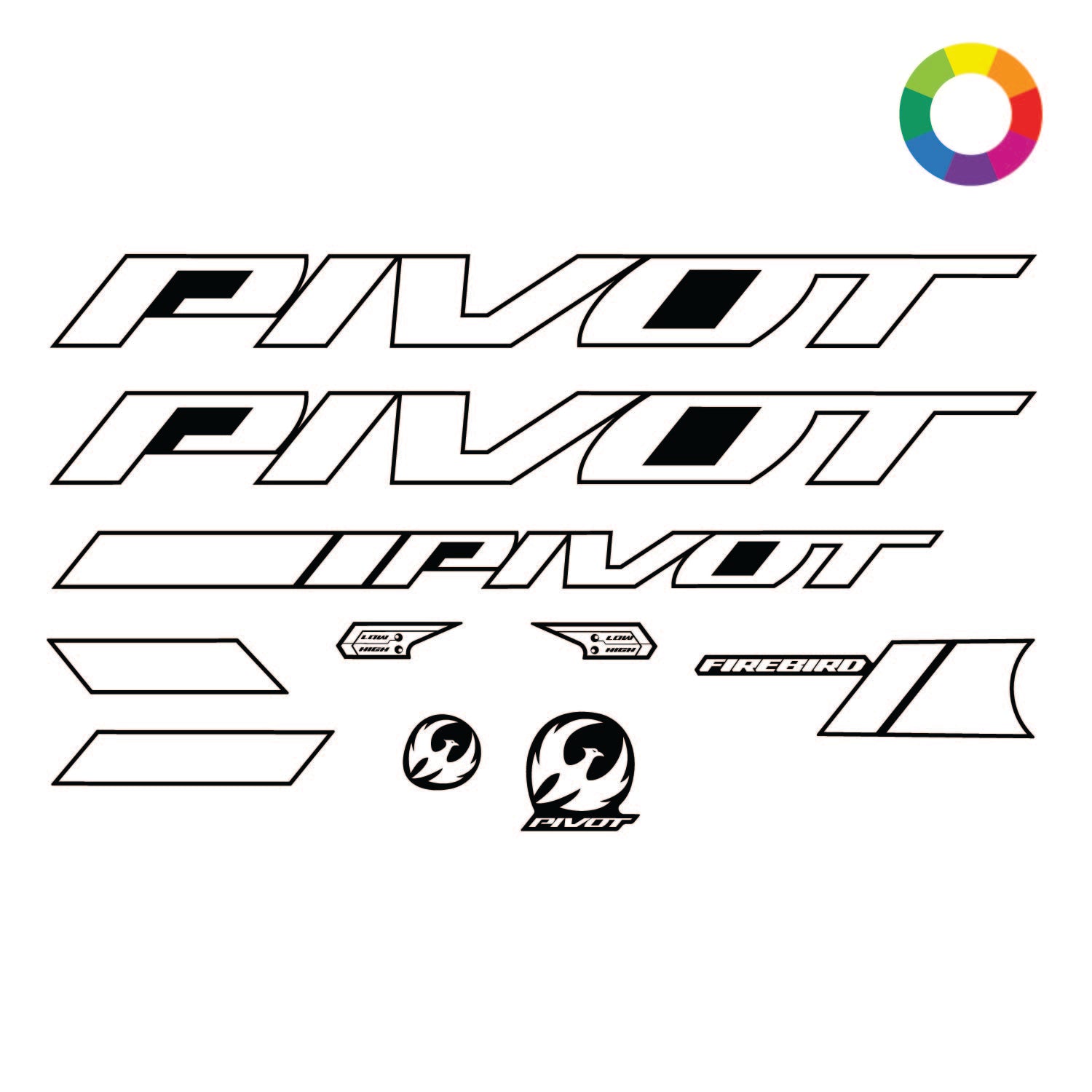 Custom 2023 Pivot Firebird Decal Kit | Fully Customizable – Ground ...