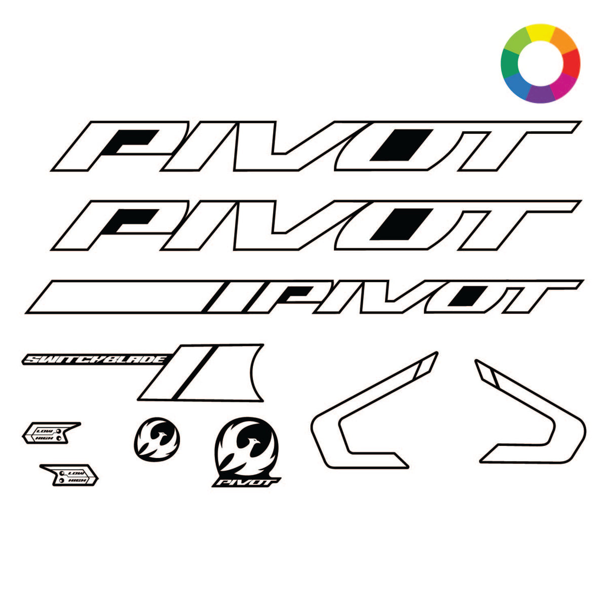 Custom 2022 Pivot Switchblade Decal Kit | Fully Customizable – Ground ...