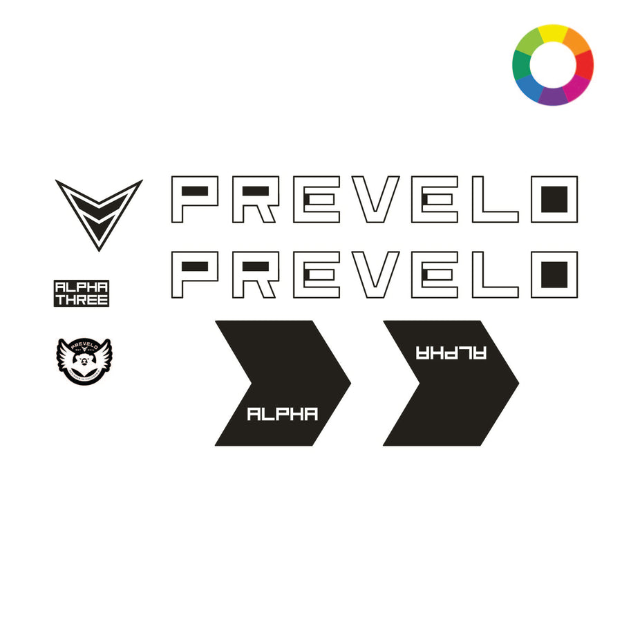 Custom 2023 Prevelo Alpha Three Decal Kit