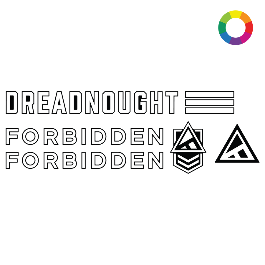 Custom 2024 Forbidden Dreadnought V2 Decal Kit