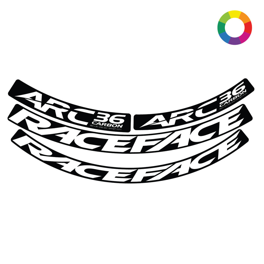Custom Race Face ARC Carbon 36 27.5" Rim Decal