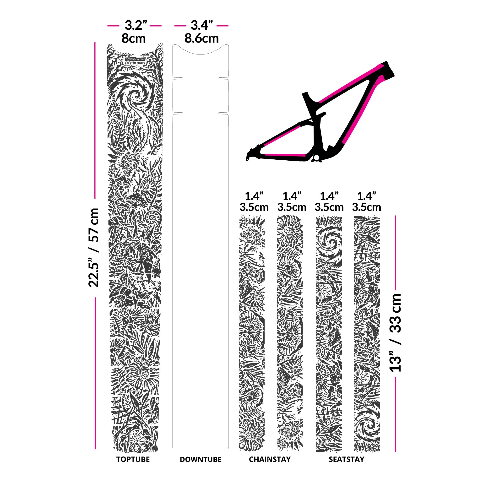 Pedalhead Tom Bunney Artist Series Frame Keeper Ground Keeper Custom