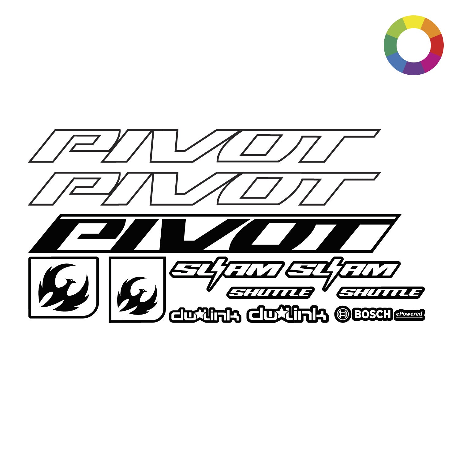 CUSTOM 2025 Pivot Shuttle SL/AM Size XS Decal – Ground Keeper Custom