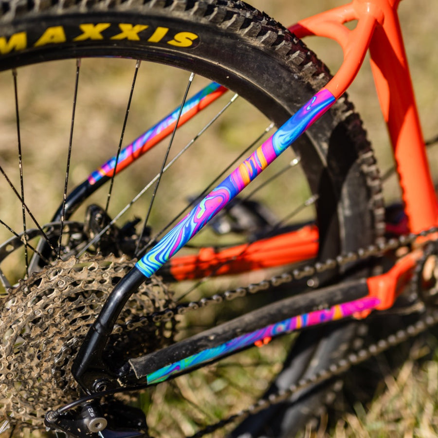 gravel bike wrap Ground Keeper Frame Keeper Oil Slick / Matte